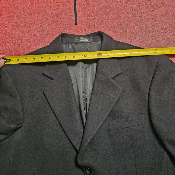 Gianfranco Ruffini Men Black Cashmere Blend Blazer Sz 42R Quiet Luxury Old Money - Picture 13 of 13